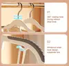Hanger 10Pcs Anti-Slip Grey Multifunctional Wet and Dry Household Hanger Suitable for Hanging Storage Clothes Bedroom Ward 6