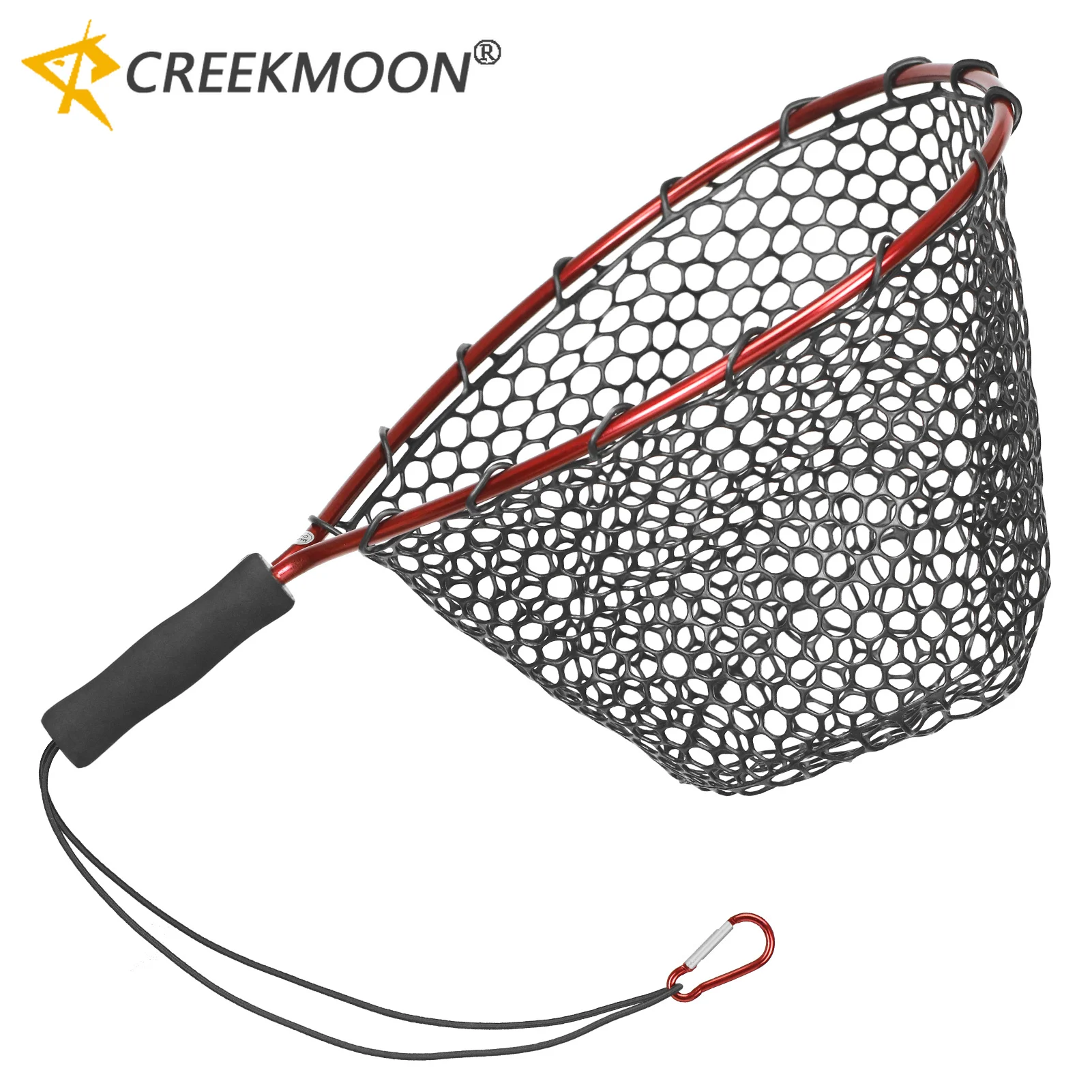 Soft Silicone Fishing Landing Net Aluminium Alloy Pole Fishing Tools Small Hand Mesh Foldable Casting Network Trap Nets fishing landing net fishing net fishing traps