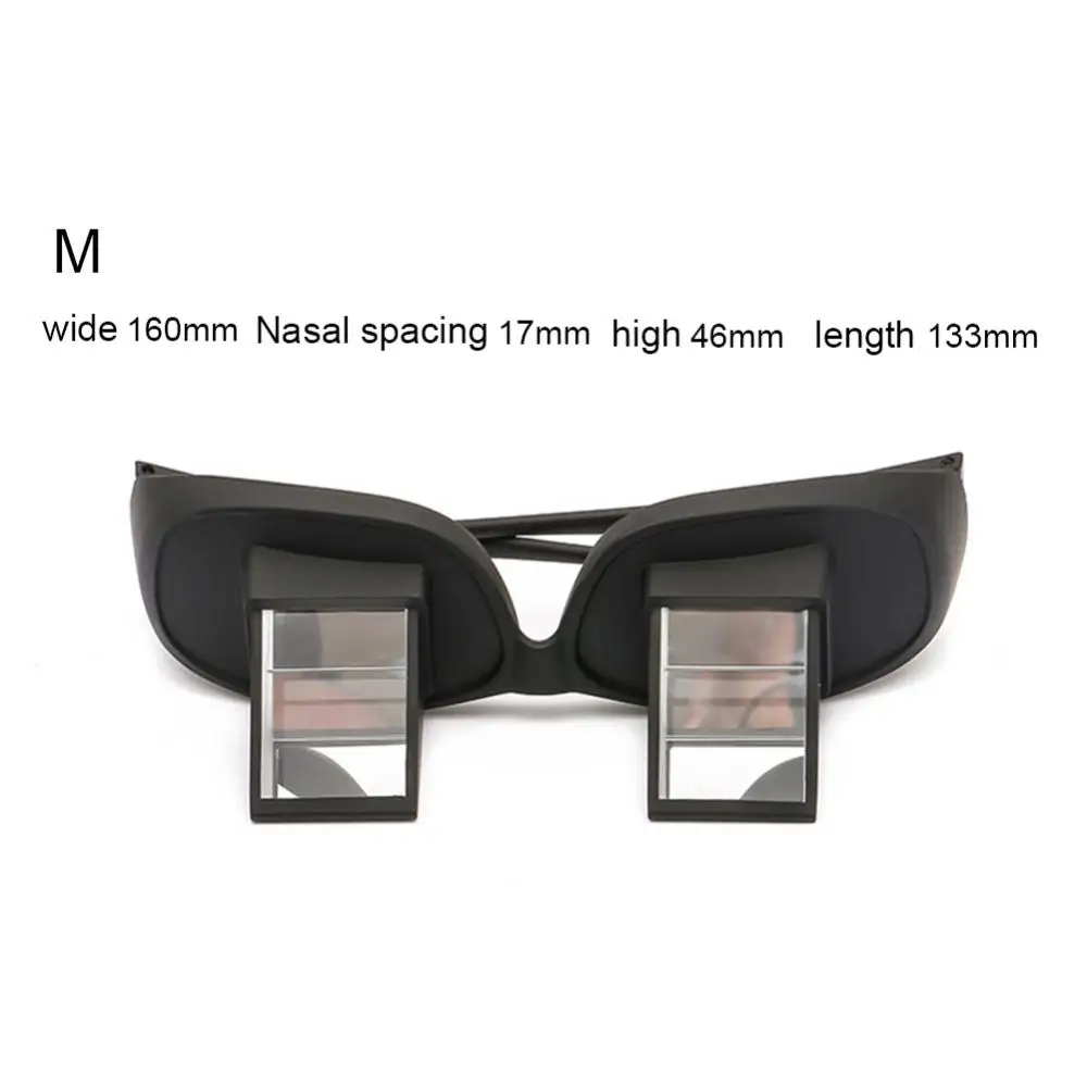 Convenient HD Lazy Glasses Horizontal Lie Down Bed Reading Watching TV Prism Unisex Spectacles Daily Use