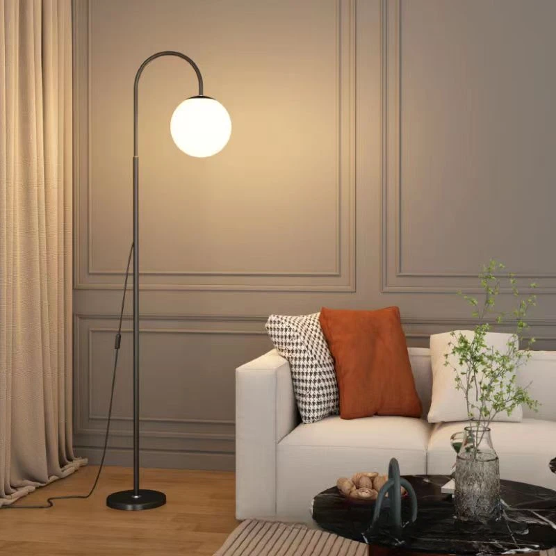 

Atmosphere floor lamp living room bedroom bedside ins wind girl sofa creative warm light simple modern vertical table lamp