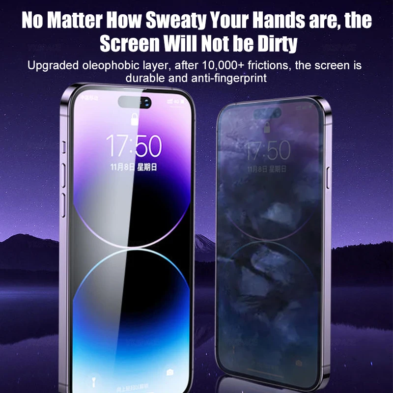 مجموعة واقي الشاشة من الزجاج المقسى المضاد للتجسس...