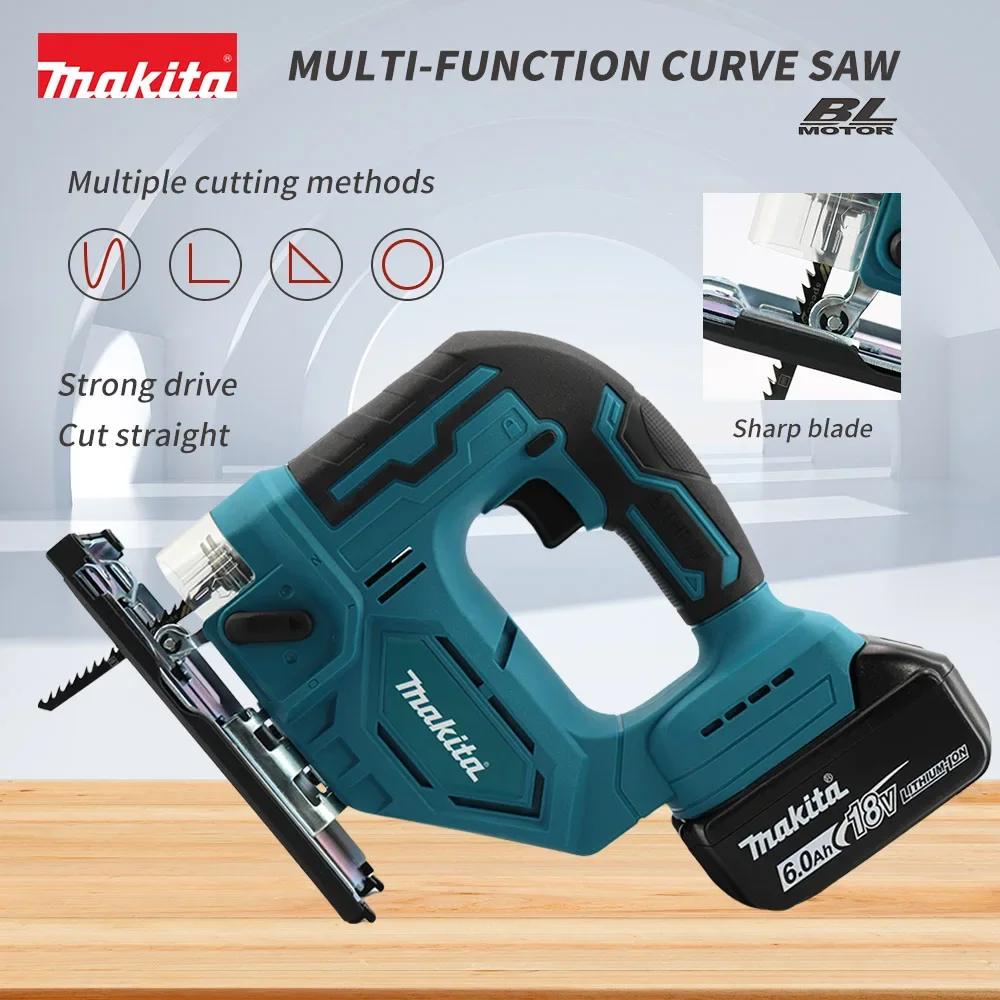 Makita DJV182Z 18V Brushless Jigsaw 340W Electric Jig with Saw Blade Cordless Barrel Handle Jigsaw without Battery DJV182Z 3