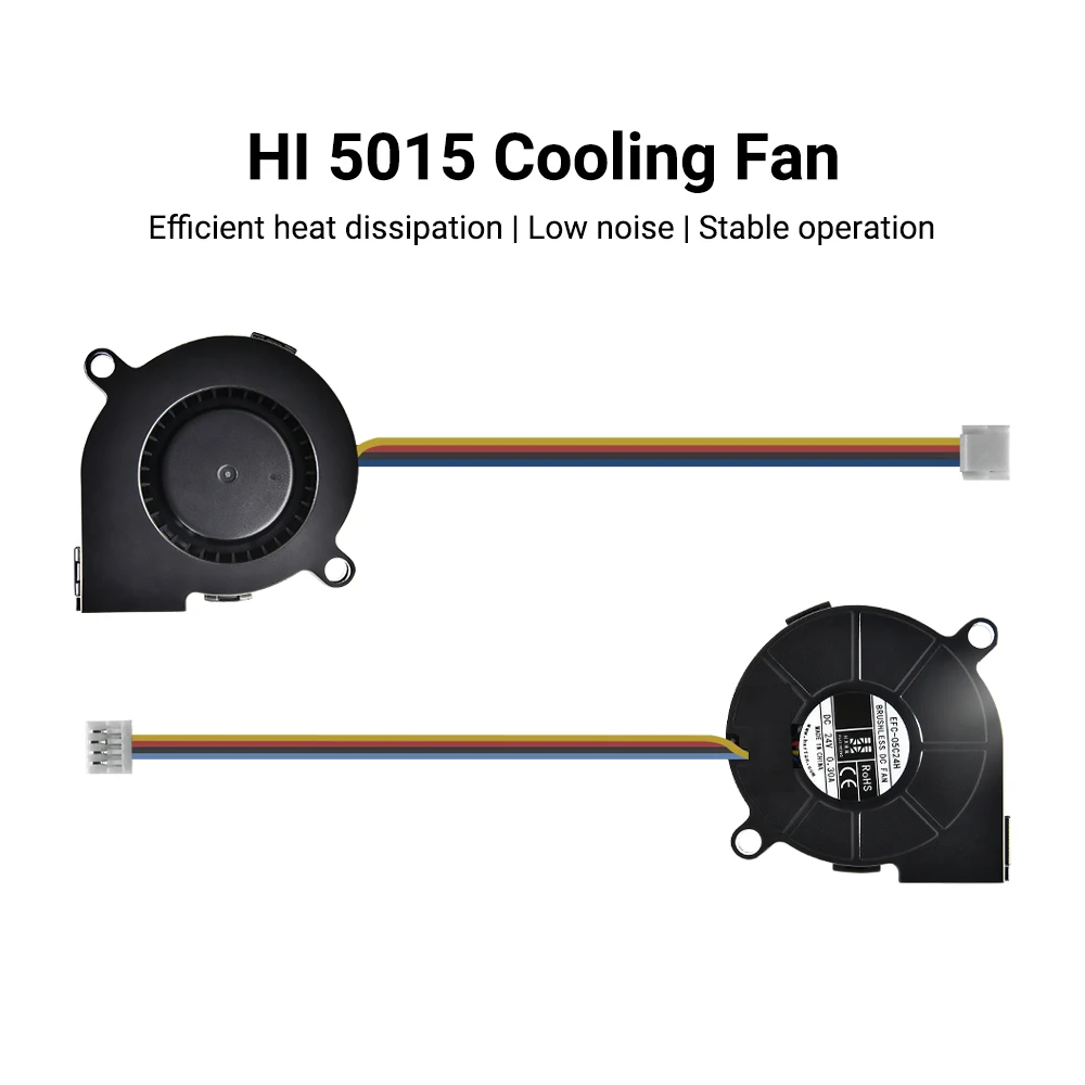 Hi 5015 24 V 10000 U/min Lüfter für Hi 3D-Drucker L80 Mini-Teil-Lüfter Hochgeschwindigkeits-Leise-Gebläse 3D-Drucker-Zubehör