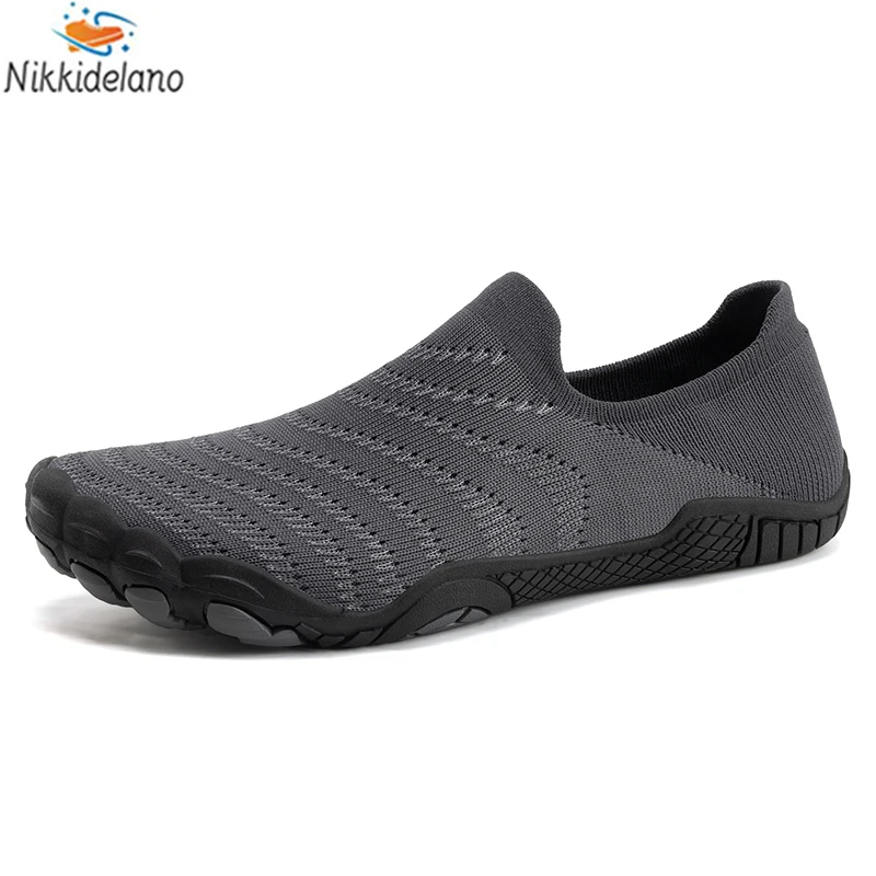 Unisex Wider Shoes Breathable Mesh Men Barefoot Wide-toed Shoes New Flats Soft Zero Drop Sole Wider Toe Sneakes Big Size 36-47