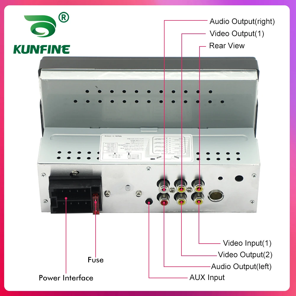 KUNFINE Universal 1 din Car Radio 7