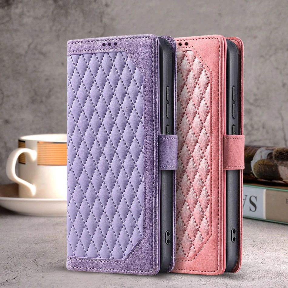 Luxury Leather Wallet Phone Case with Card Holder and Magnetic Closure - Premium Book Flip Cover