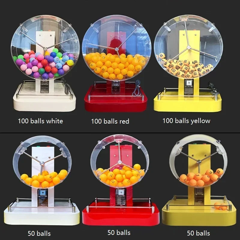 Hot Selling Electric Acrylic Lottery Machine Automatic Bingo Cage Lucky Game Playing Machine