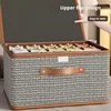 Large Capacity Clothes and Quilt Storage Box Foldable Clothes Organizer with Lid T-Shirt Pants Storage Closet Organizer Home Dra 3