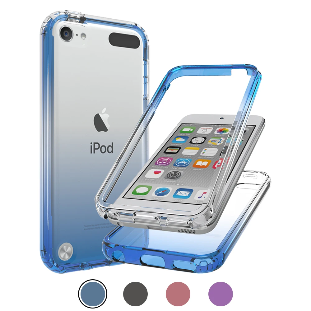 Custodia Per Ipod Touch 5 Ipod Touch 7 2 In 1 Cover Per Telefono Ibrida Antiurto A Colori Sfumati Per Ipod Touch 6 Ipod Touch 7Th 6Th 5Th