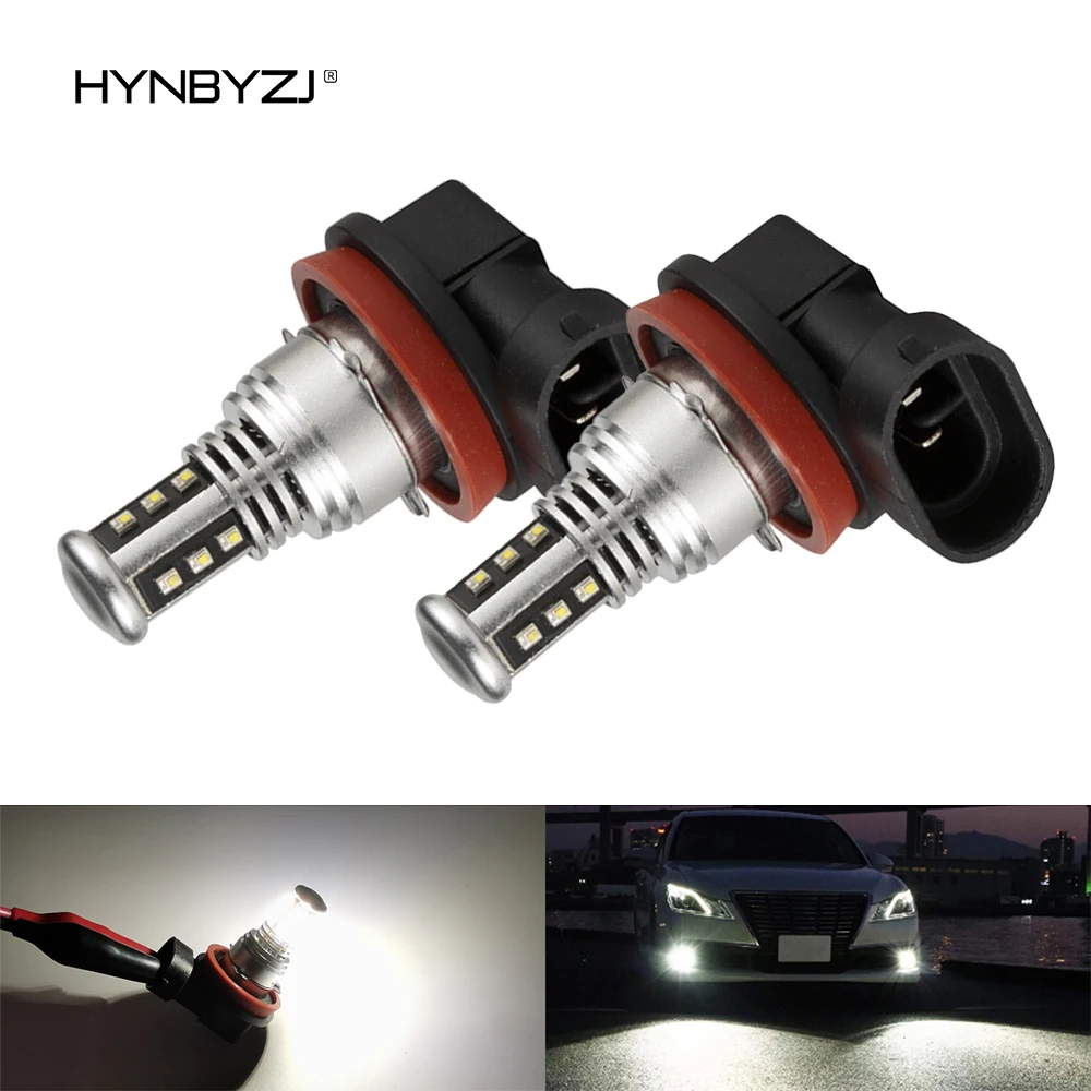 HYNBYZJ H7 H8 H11 Led HB4 9006 HB3 9005 Fog Lights Bulb 3030SMD 5000LM Car Driving Running Lamp Auto Light 12V 5500K White