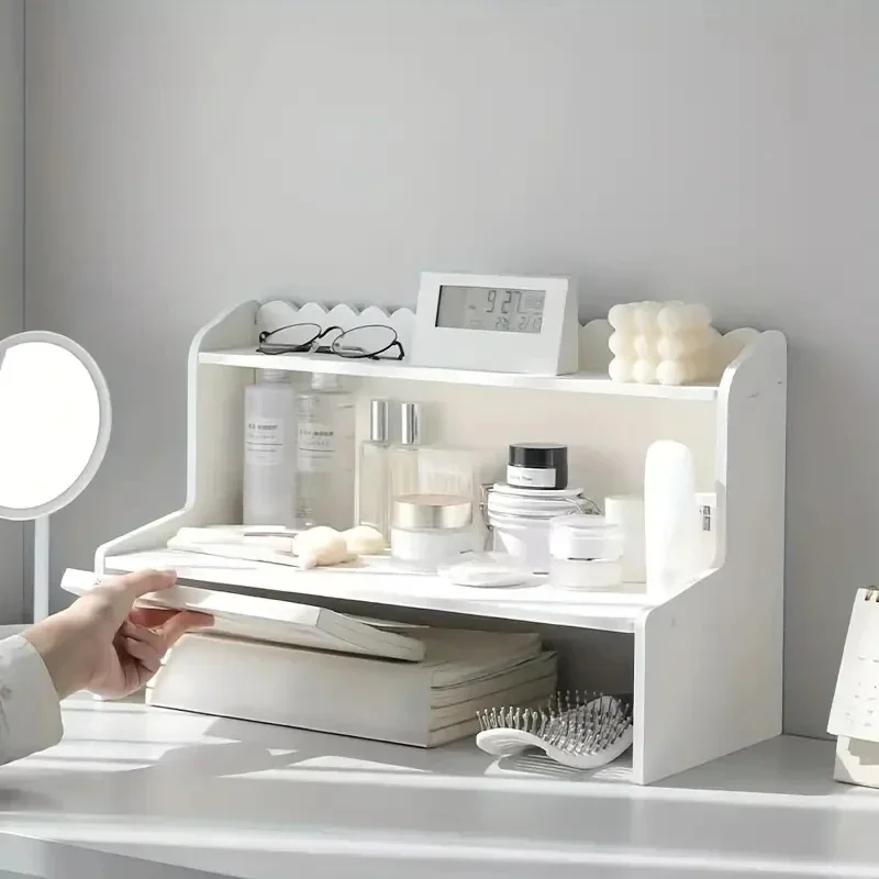 

Офисные органайзеры, маленький школьный многоуровневый Настольный органайзер для аксессуаров, канцелярские принадлежности, полка