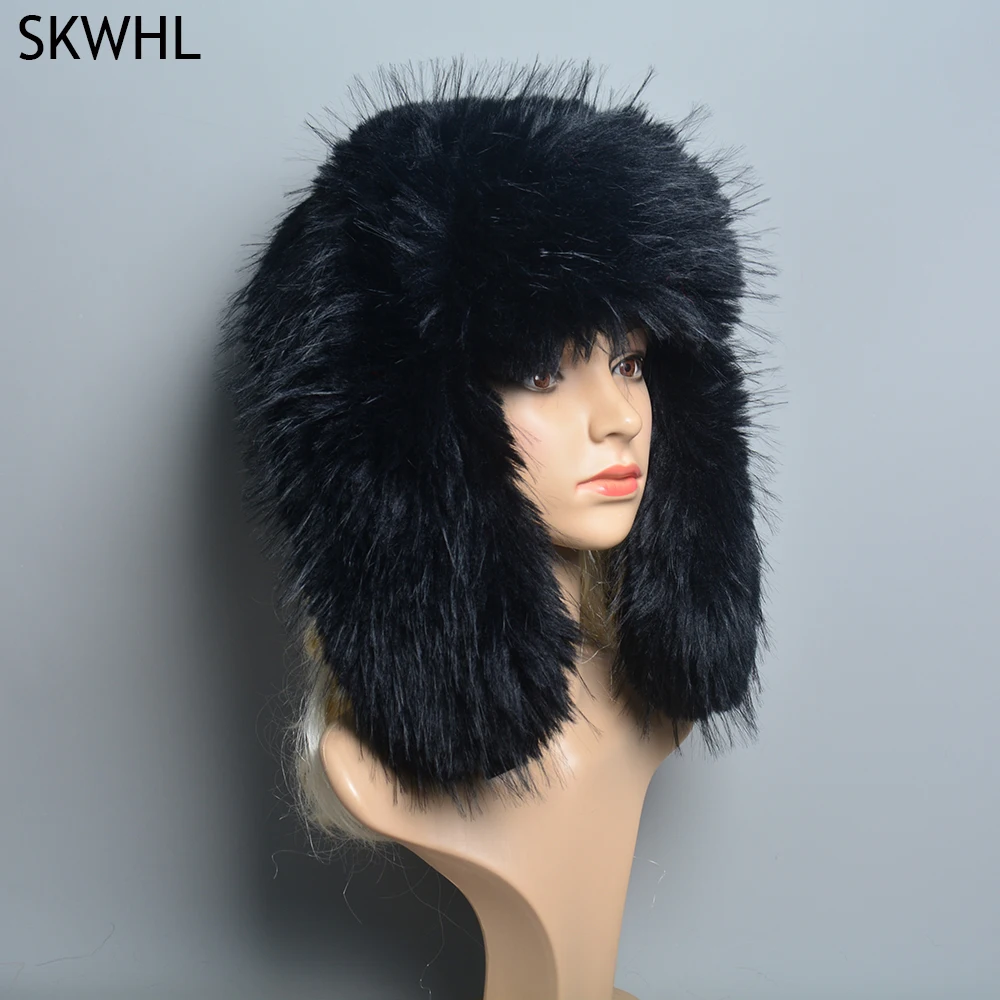 

2024 Women's Hat Winter HaTt Ushanka Hat for Female Thicken Cold Cap Warm Hat Windbreak Hat Warm Hat Pilot Cap Hat with Earflaps