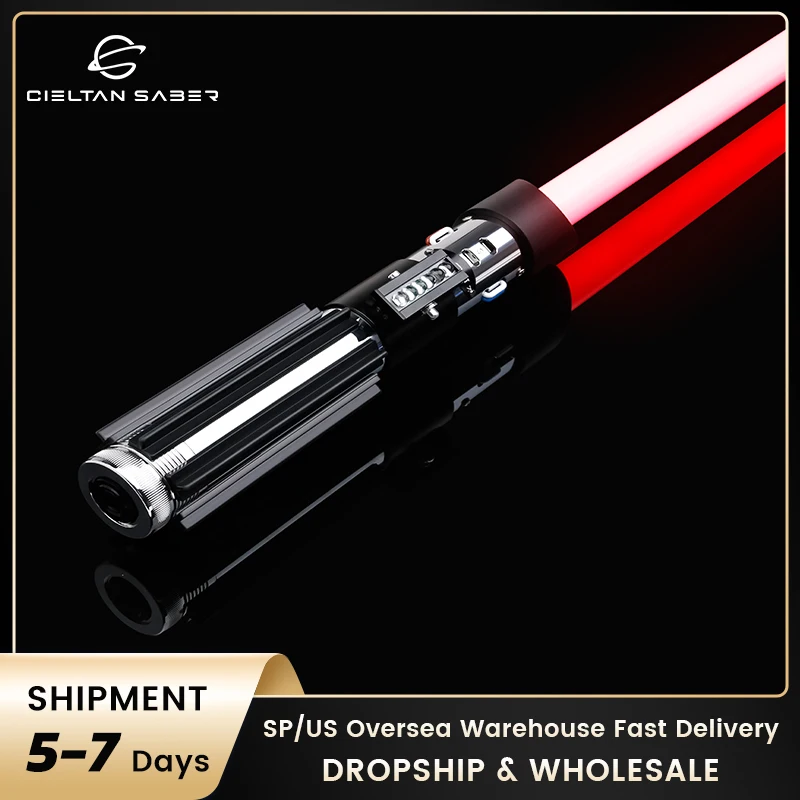 Darth Vader Ep5, Rgb/Sn Pixel/Proffie Lightsaber, Fai Da Te, Spada Laser Funzione Foc, Metal Hilt Force Fx Sabe