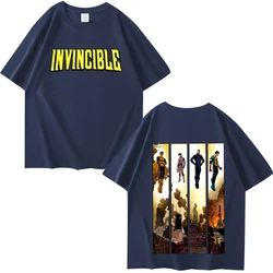 Invincible Variants Oversized 100% Cotton Unisex Manga T - Shirt - XXXL (Navy)