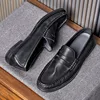 Men Casual Shoes Breathable Genuine Leather Loafers Business Office Shoes For Men Driving Moccasins Comfortable Slip On Shoes 4