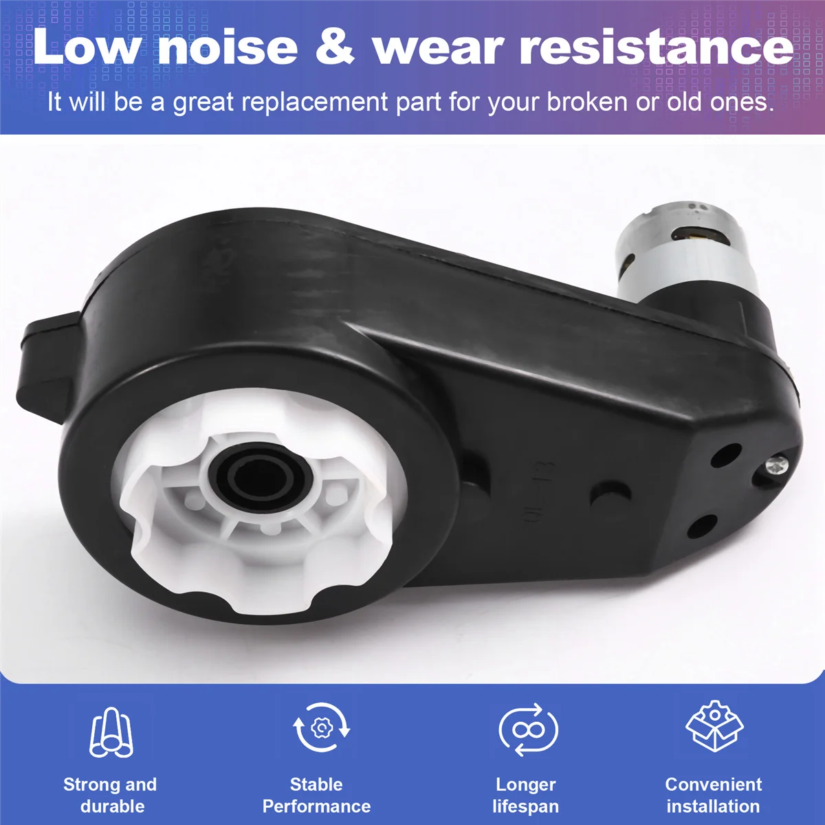 BAAU RS550 Electric Motor 12V 15000-16000RPM Car DC Motor for Kids Electric Off-Road Vehicle Car Toy