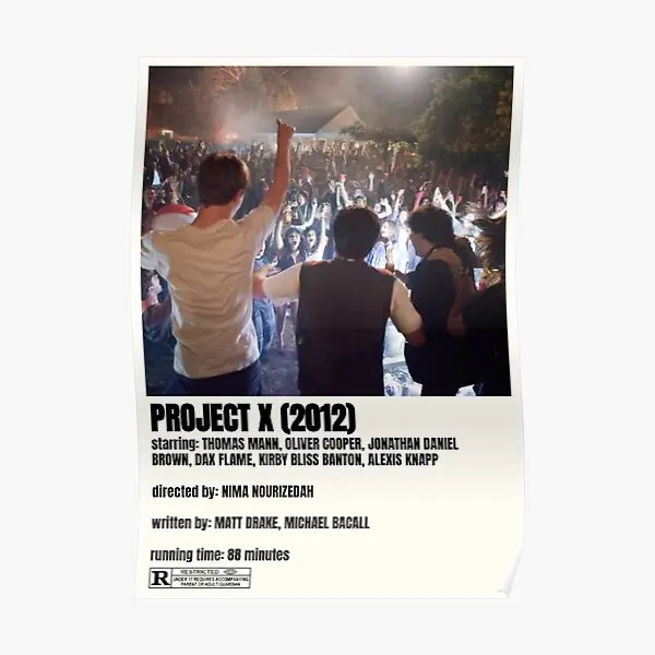 

Project X Movie 3 Poster Room Modern Vintage Print Wall Picture Mural Decor Decoration Art Painting Funny Home No Frame