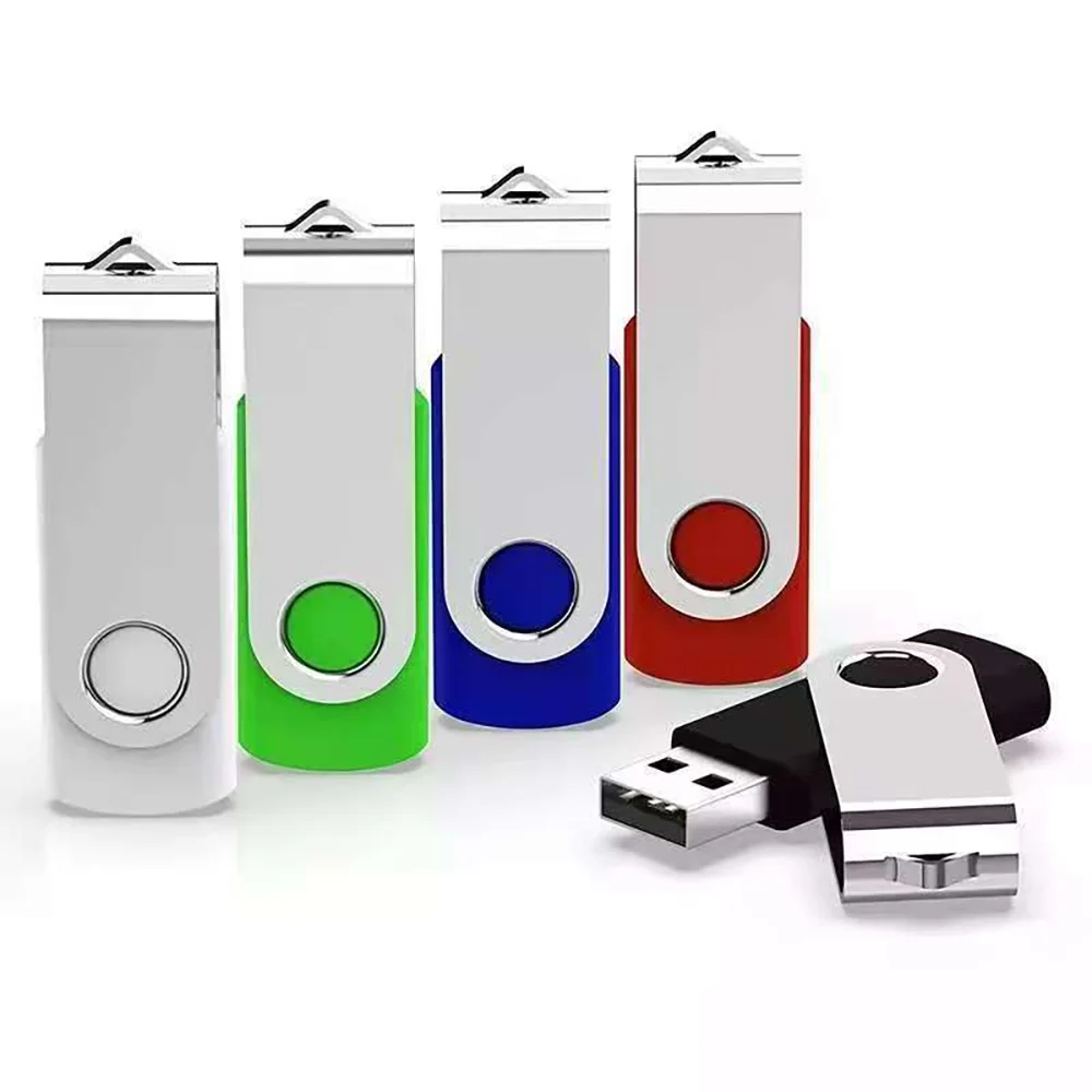 JASTER USB 32GB 플래시 드라이브 16기가 메모리 스틱 메탈 점프 드라이브 스위블 펜드라이브 휴대용 64 128GB USB 2.0 펜 드라이브