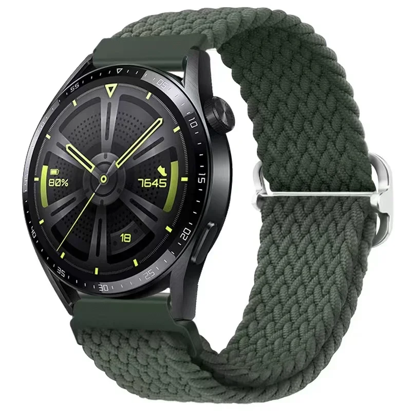Nylon Braided Watch Strap - Durable Fabric Bracelet Wristband