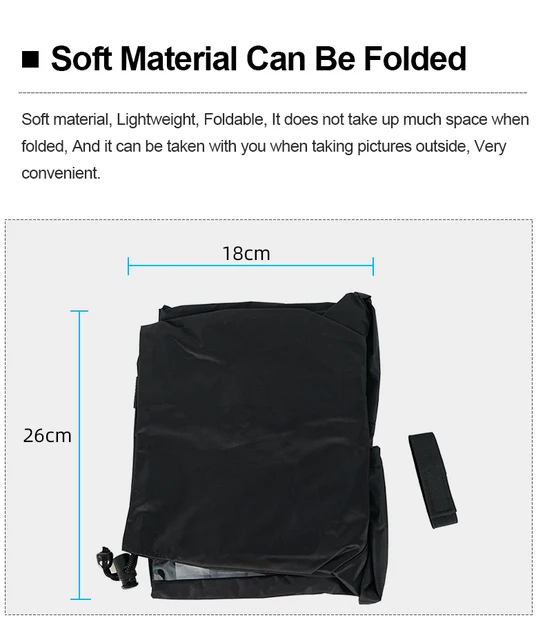 Copertura Antipioggia Per Fotocamera DSLR - Impermeabile Pieghevole Per Canon, Nikon, Sony - Foto 11