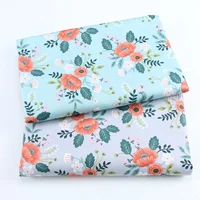 160x50cm Pastoral Flower Twill Cotton Print sewing Fabric Making Bedding Dressing Cloth 4