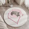 Warm Cat round Bed Winter Free-Standing Pet Sleeping Mattress Removable Washable Indoor Outdoor Universal Cats Bed 3