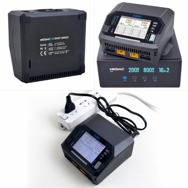 ToolkitRC M6DAC V2 Интеллектуальное быстрое зарядное устройство LiPo LiHV 1-6S Зарядное устройство для моделей радиоуправляемых автомобилей FPV Drone thumbnail 6