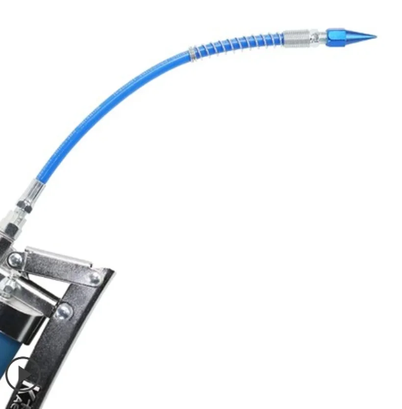 1PC Grease Gun Hose 30CM Flexible Heavy Duty Flex Hose Explosion-Proof Spring Lube Gun For Hand And Air Powered Grease Guns
