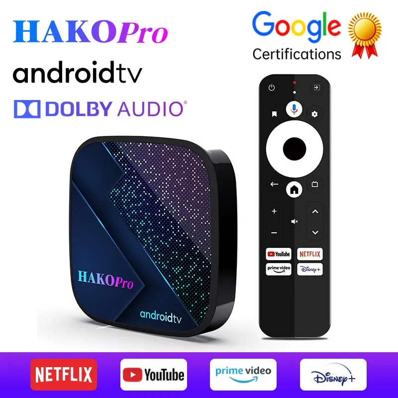 Hako PRO Quad Core 16GB 4K+A35 2 Google Certified TV Caja - China Caja de  TV Android, caja de TV