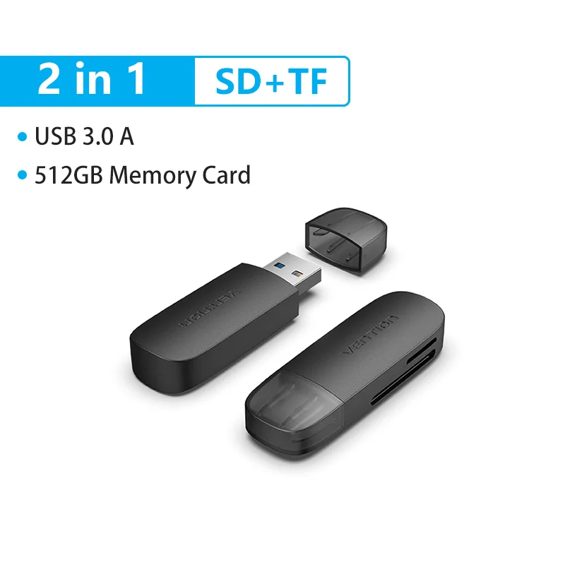 Vention قارئ البطاقات SD USB نوع C إلى مايكرو SD T...
