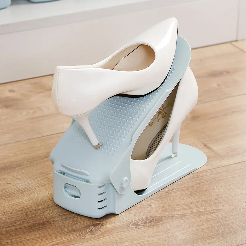 Durable Adjustable Shoe Organizer, Footwear Support Slot, Space