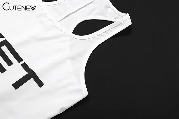 Letter Print Playsuits Women Concise Casual Summer Tank Style O-neck Slim Rompers Female Sporty Style Basic One Piece 9 Letter Print Playsuits Women Concise Casual Summer Tank Style O-neck Slim Rompers Female Sporty Style Basic One Piece