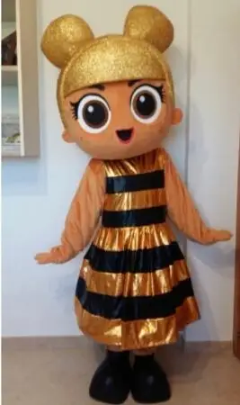 Nuovo Adulto Halloween Natale Regina Ape Mascotte Fancy Cartoon Mascotte Costume Peluche Fancy Dress Costume Della Mascotte