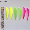 50PCS  2.5 Inch Archery Fletches Water Drop Arrow Feather Parabolic Fletching Arrow Feathers for Hunting 5