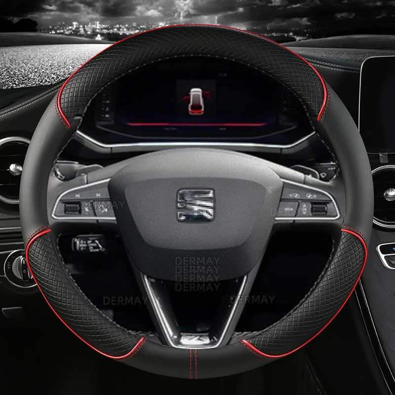 Per Seat Ateca Cupra Ateca 2016 ~ 2022 Coprivolante Per Auto In Pelle Microfibra Accessori Auto Antiscivolo Spedizione Veloce