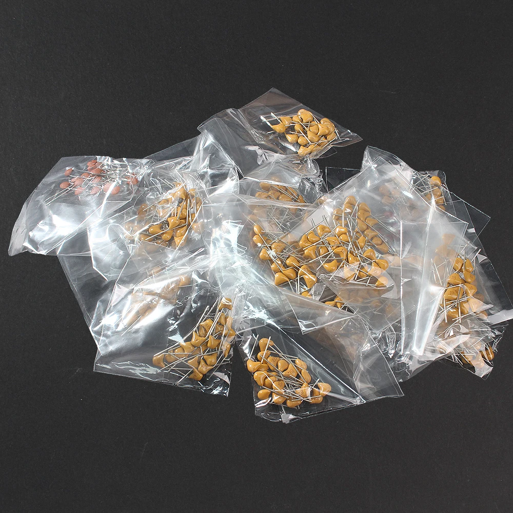 

Monolithic Ceramic Capacitor 50V 5pF~820pF Miniature Capacitor Assorted Set Pack 18 Values *20pcs =360PCS Ceramic Capacitor Kit