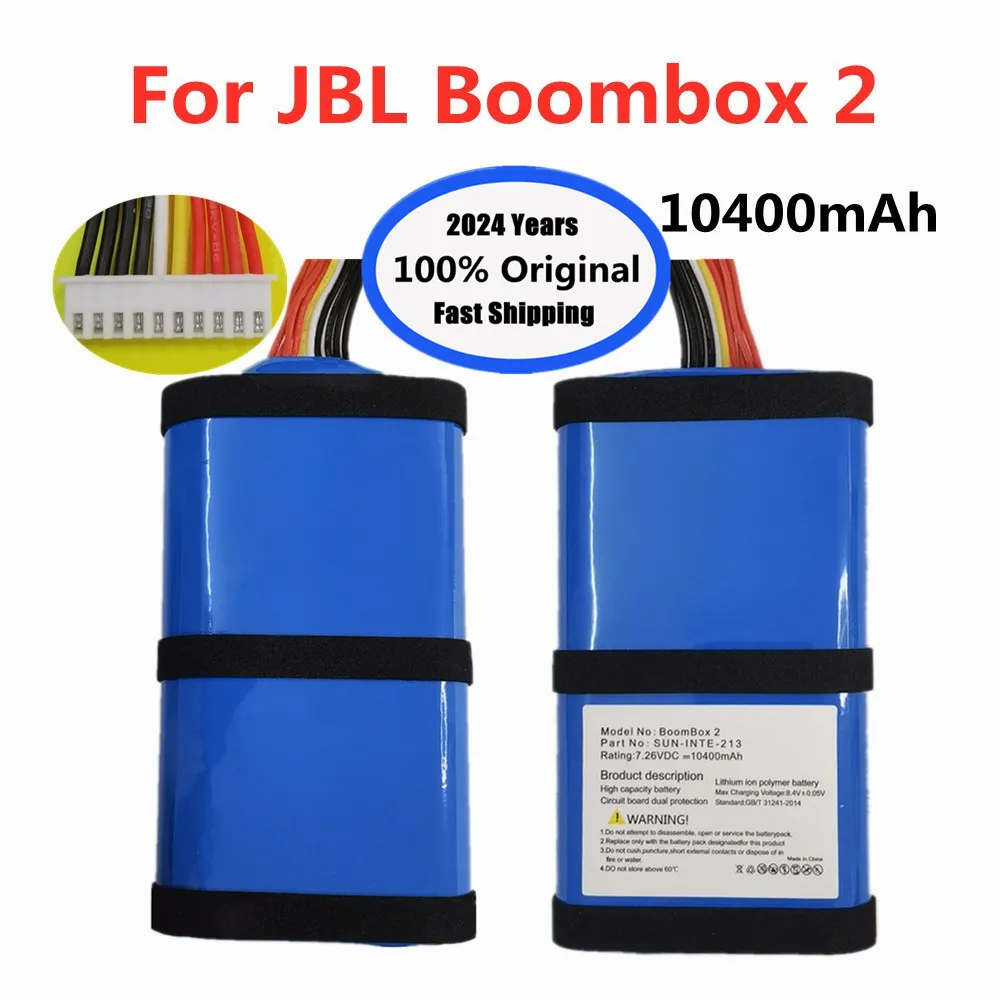 

2024 год Новинка 10400 мАч Оригинальный аккумулятор для динамика JBL Boombox 2 Boombox2 Bluetooth Сменный аккумулятор для громкоговорителя