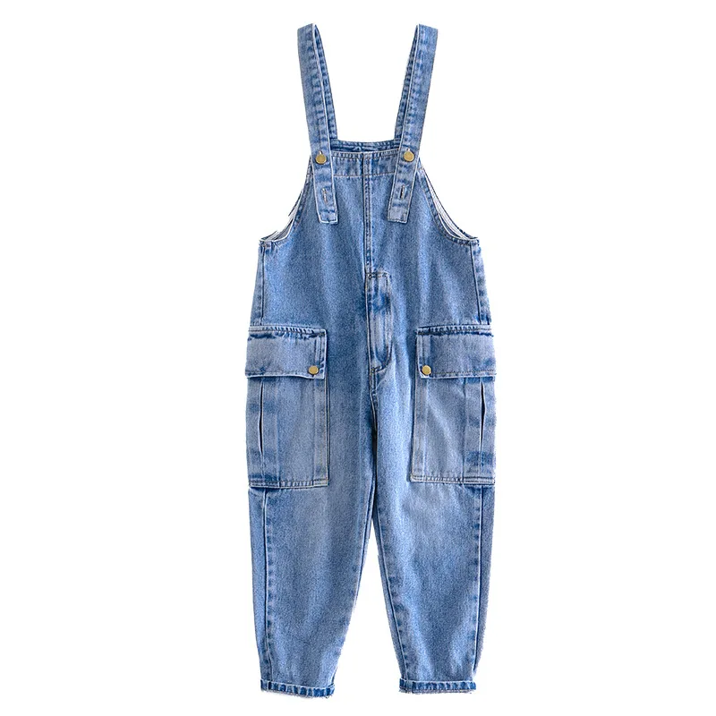 Boys Jeans Teens Overalls Rompers School Denim Jumpsuit Pants Overalls For Big Boys 6-14 Years