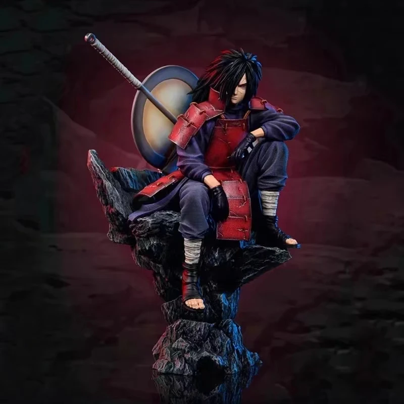 Figura de acción de Anime NARUTO Uchiha Madara de 28 cm, modelo de regalo