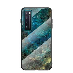 Cover rigido in vetro temperato con marmo e paracolpi in silicone