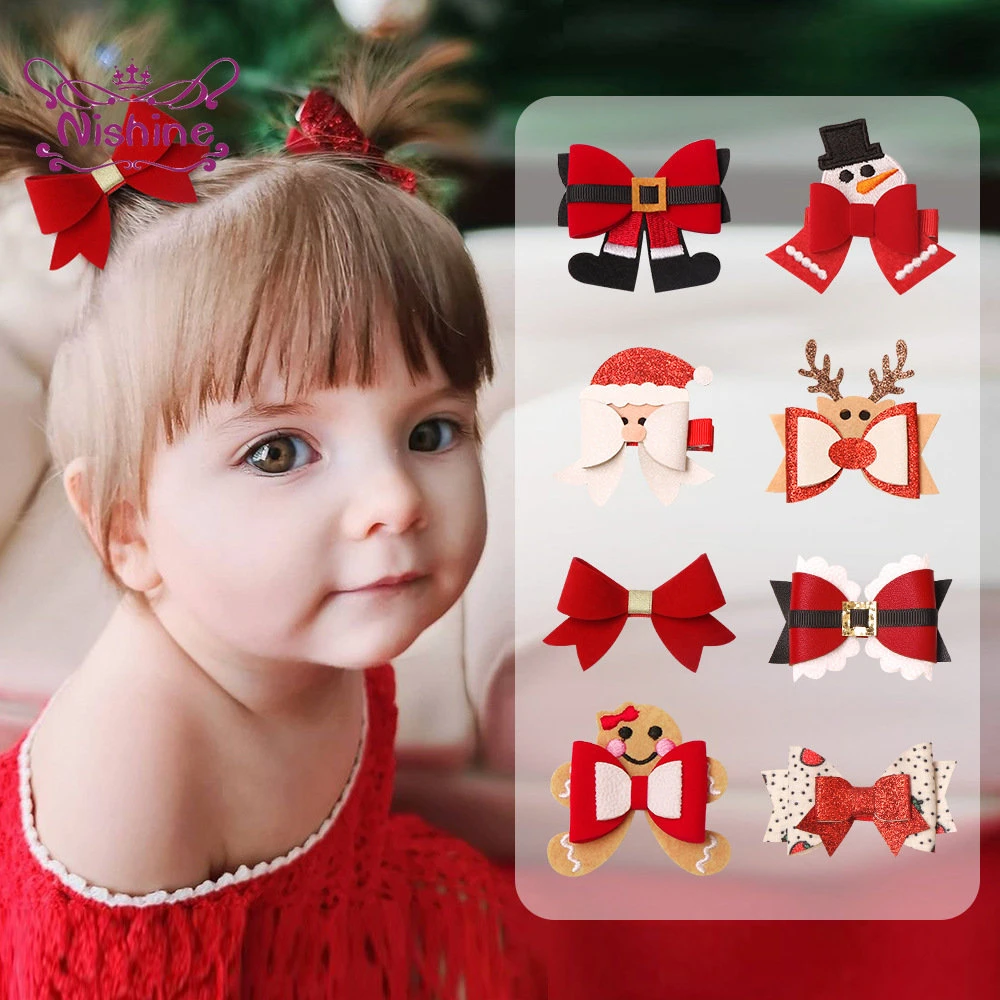 Baby Girl Christmas Hair Accessories | Christmas Girls Hair Clips - Baby  Girls Hair - Aliexpress