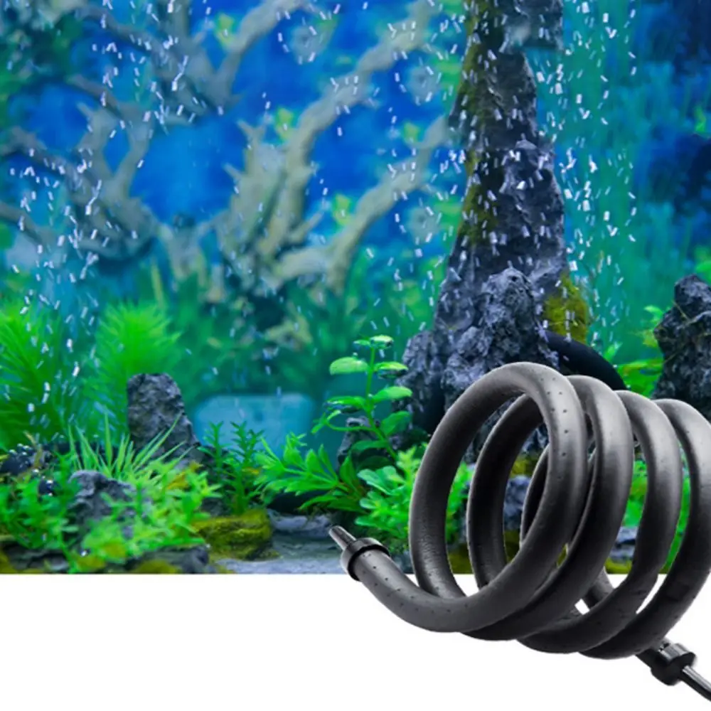 30Cm-120Cm Air Stone Strip Fish Tank Bubble Bar Flessibile Bubble Wand Acquario Fish Tank Air Curtain Wall Decor Aquario