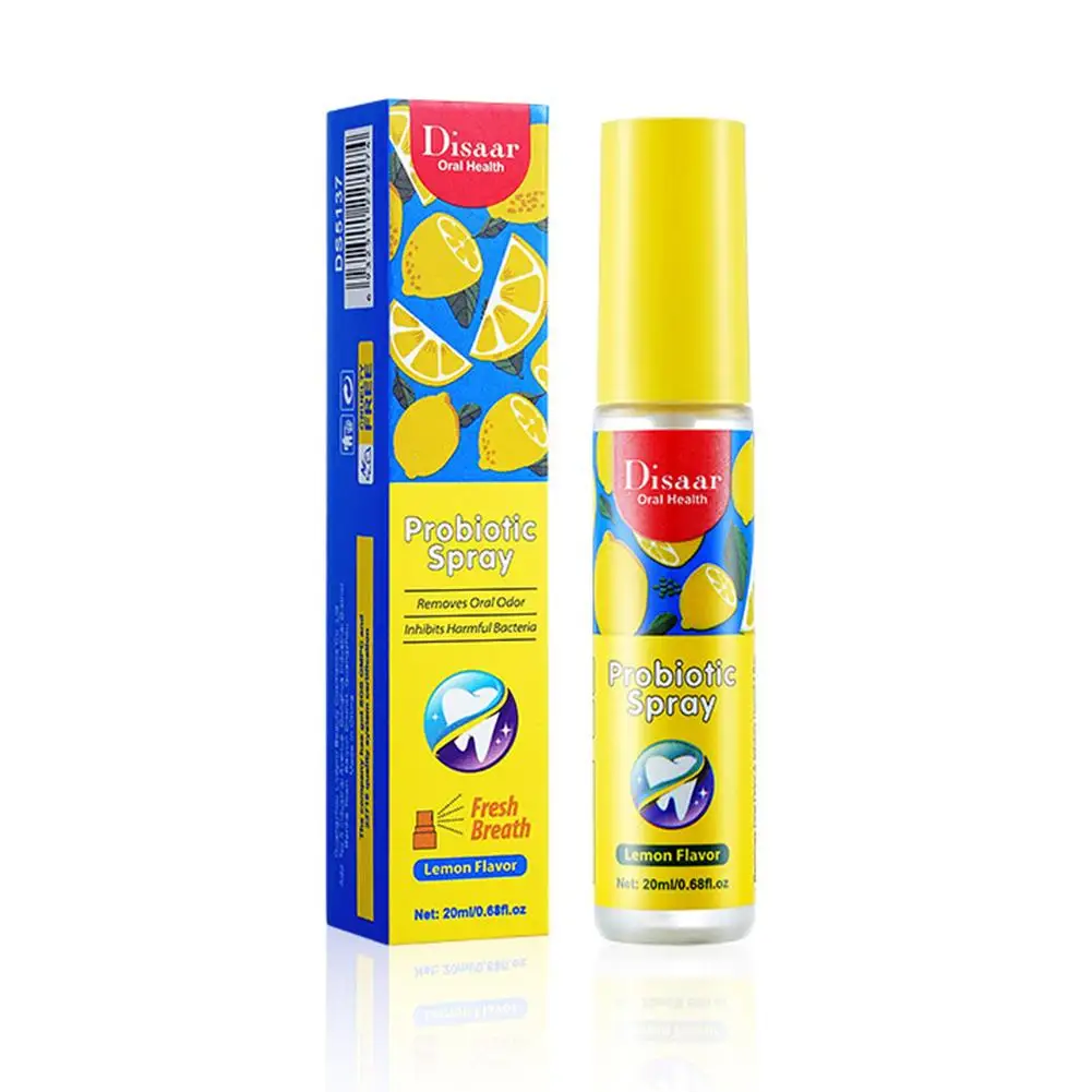 20ML Breath Freshener Spray Lemon Grape Mint Flavor Portable Breath Kissing Mouth Spray Cleaning mouth freshener spray