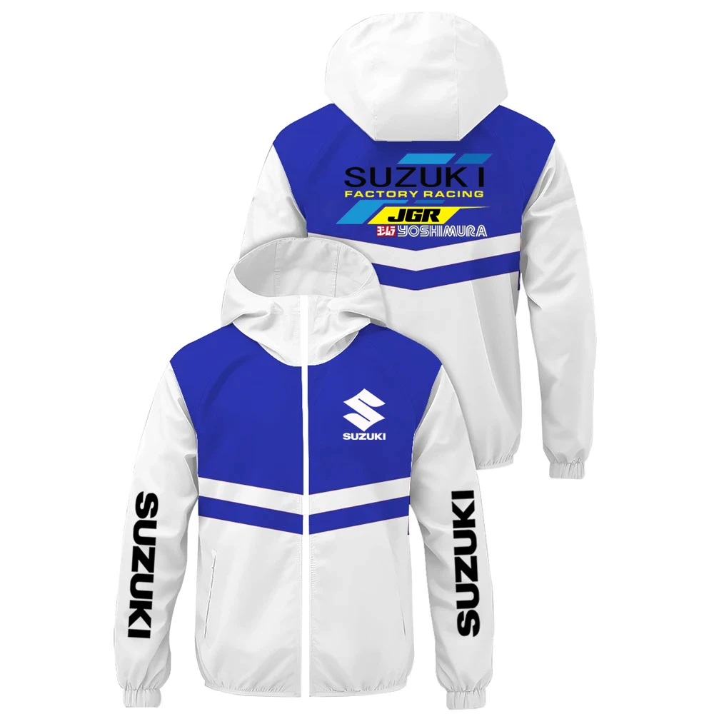 Spring And Autumn Trend Suzuki Racing Motorcycle Zipper Jacket ...