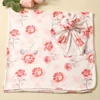 Ylsteed Rose Flower Print Newborn Photography Wrap with Turban Hat Infant Photo Shooting Outfits  Baby Receiving Swaddle Blanket 3