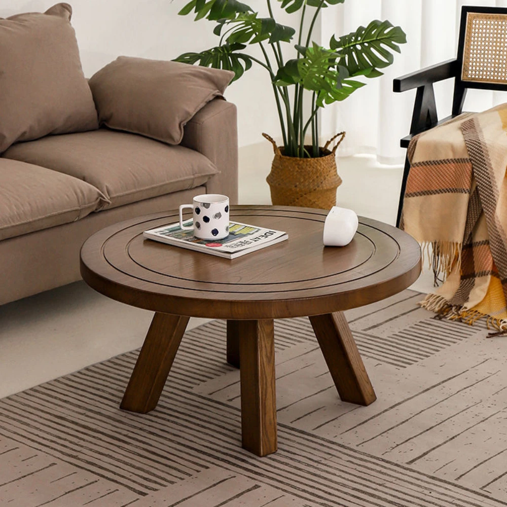 Nordic-log-solid-wood-coffee-table-simple-modern-retro-designer-wooden ...
