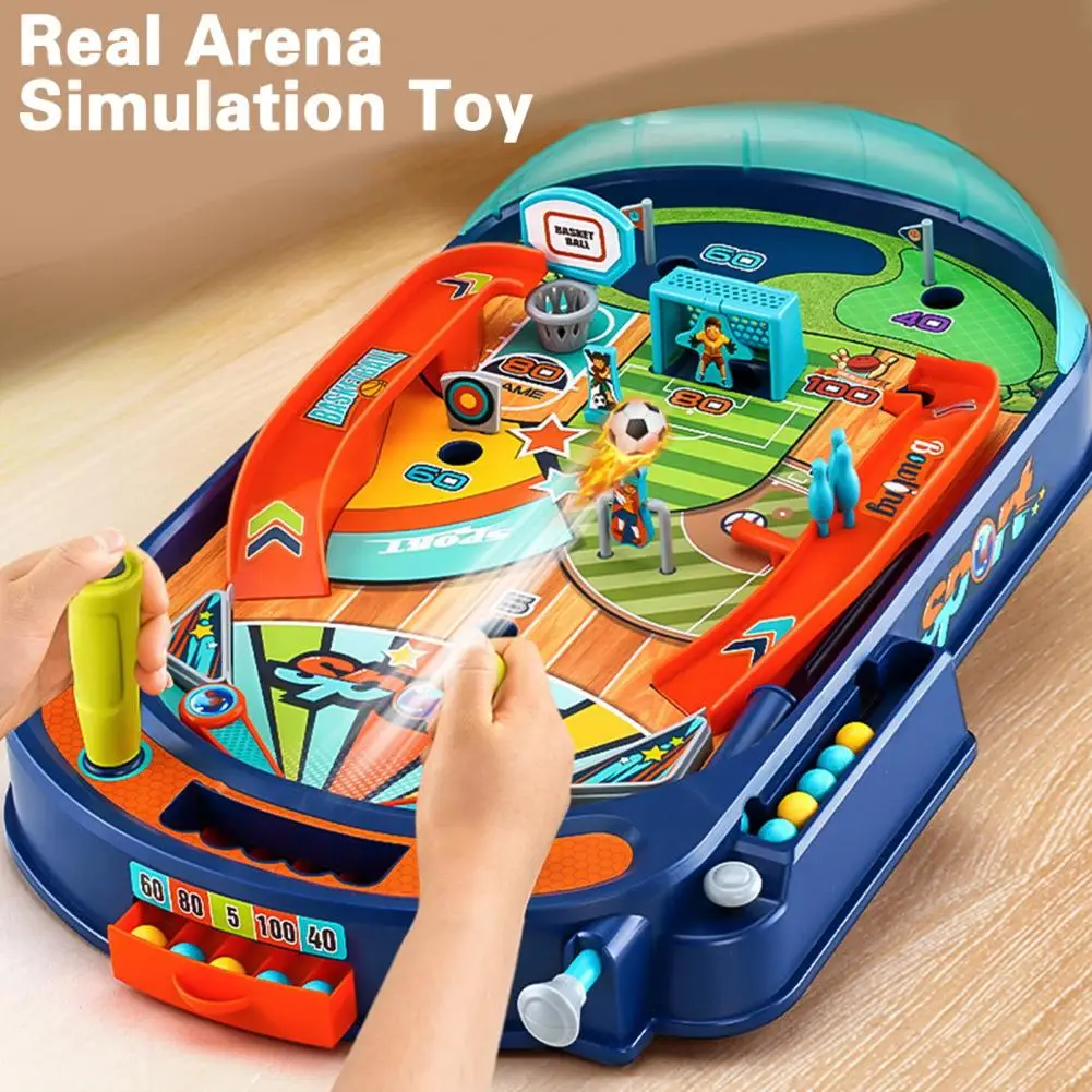 Interactive Children's Pinball Game Fun Family Toy for Logical Thinking Competitive Play Desktop Pinball for Kids for Family