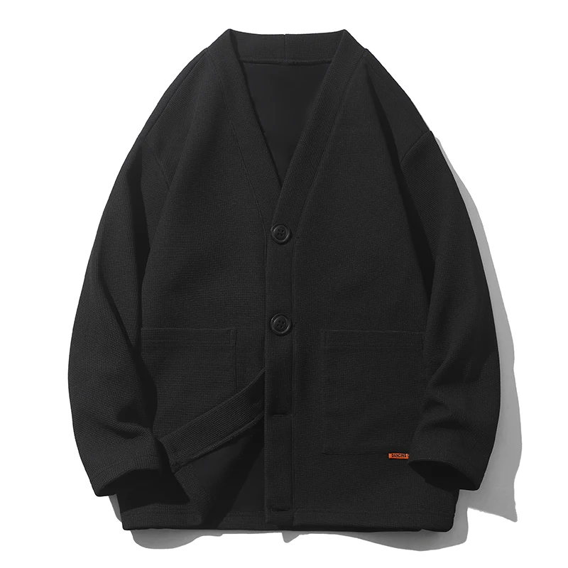 Fashion Solid Color Pockets Cardigan Sweatshirts Men's Clothing 2024 Spring Summer New Loose Casual Tops Korean Sweatshirts