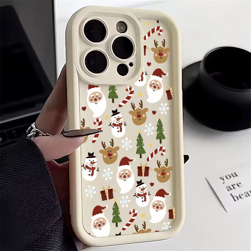 Festive Christmas Pattern Soft Phone Case Cover