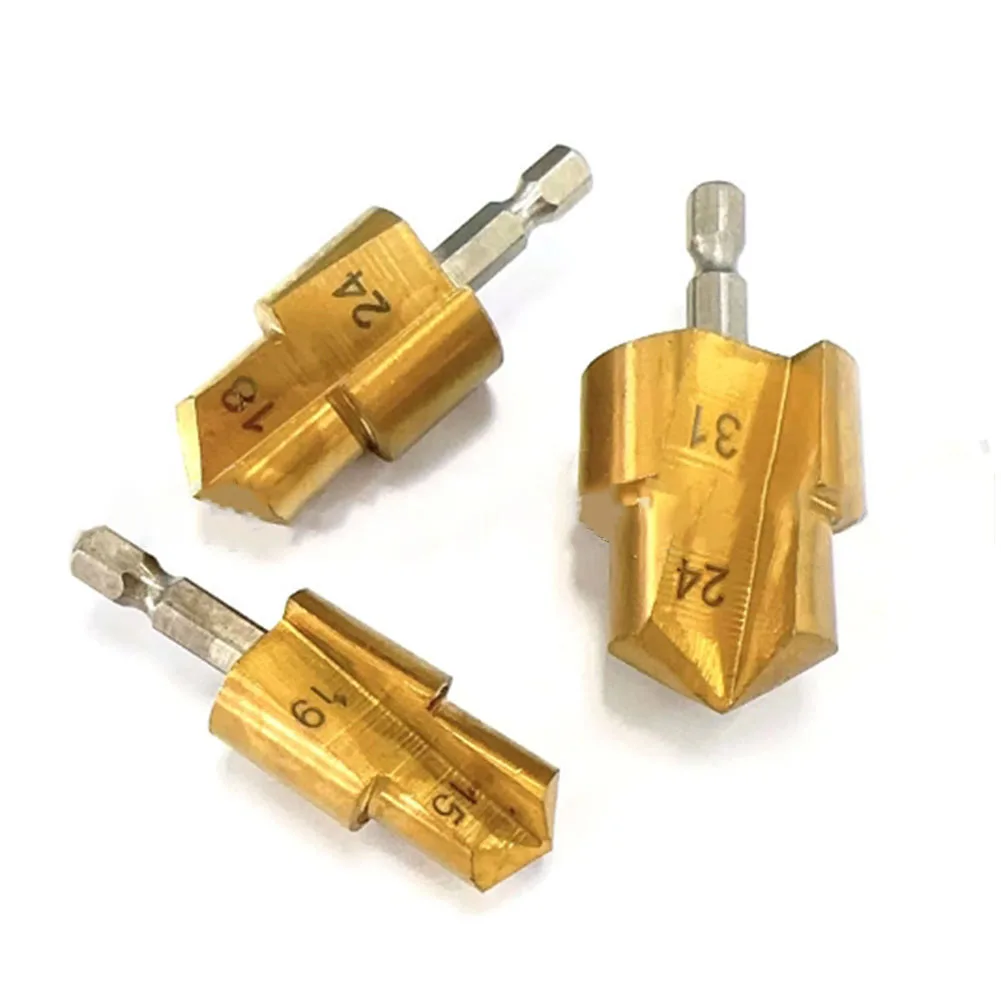 

1PC Water Pipe Expansion Drill Bit Hexagonal Shank Step Drill Bit Punching Tool Improved New Style For Plumber Repair